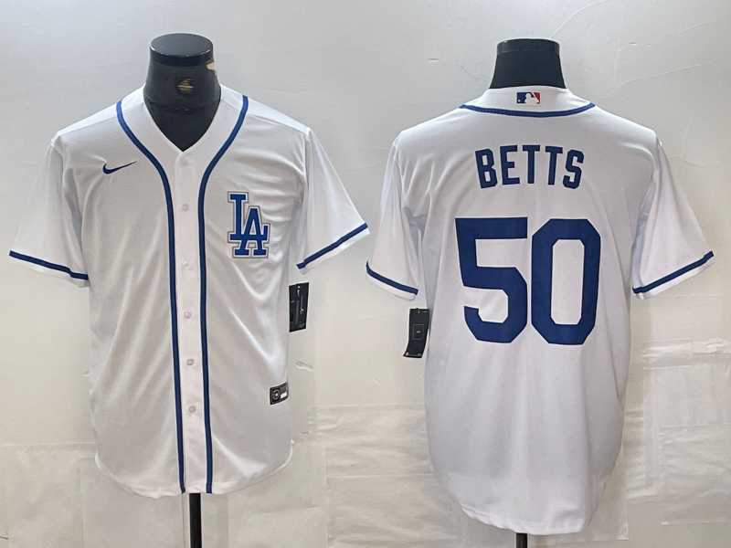 Men's Los Angeles Dodgers #50 Mookie Betts White Cool Base Stitched Baseball Jersey,We sell and wholesale Men's Los Angeles Dodgers #50 Mookie Betts White Cool Base Stitched Baseball Jersey on line form chian!